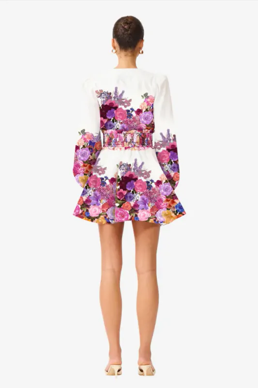 Elliat Alice long sleeve mini dress, multicolor
