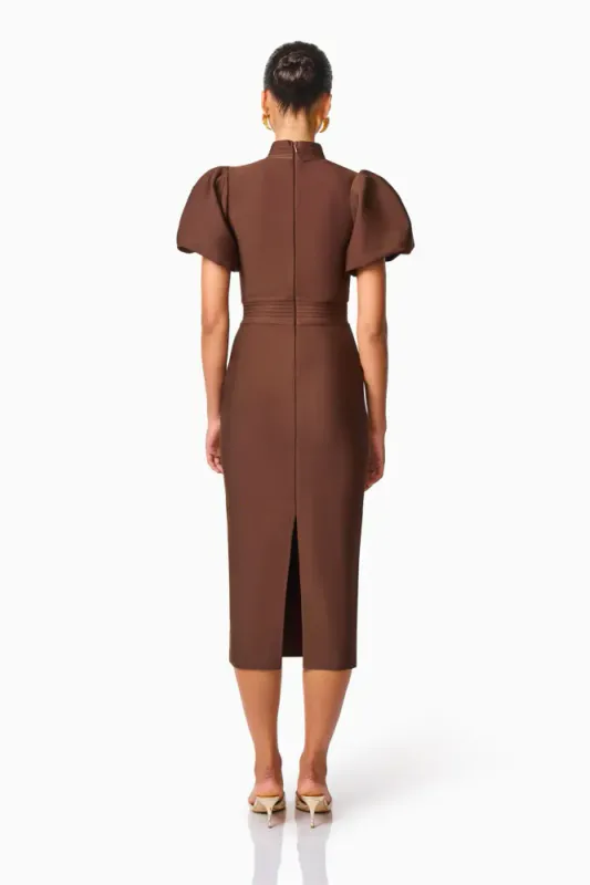 Elliatt Ella midi dress, brun