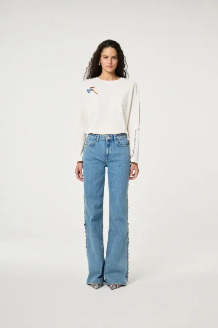 Hovedbilde Fabienne Philene long sleeve t-shirt, hvite