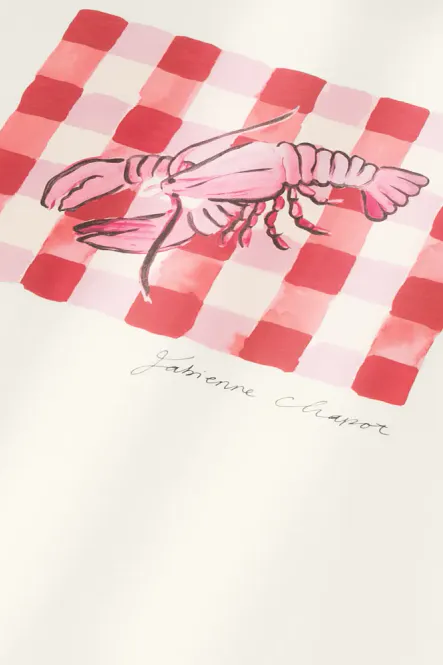 Hovedbilde Fabienne Fay t-shirt, rød/rosa lobster print