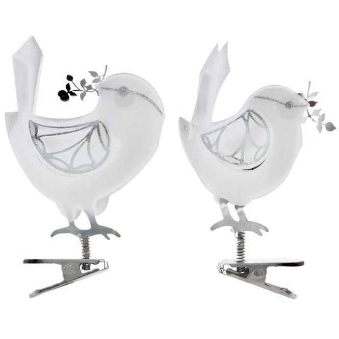 Hovedbilde Jette Frölich, fugl med klips, 2 pk sølv