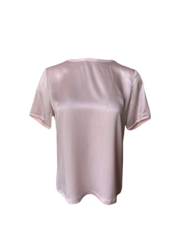 Amuse, Essie kortermet topp, lys rosa, beige eller naturhvit