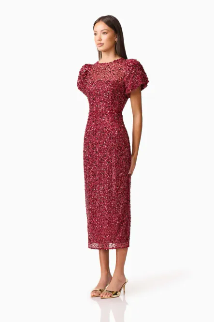 Hovedbilde Elliatt, Carmen midi dress, rød