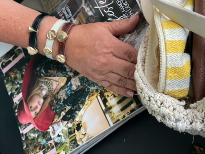 Hovedbilde Fabienne Charm bracelet, Cognac, black og  ...