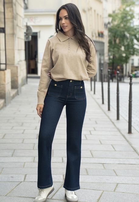 Hovedbilde Miss Bon  - stretch jeans, mørk denim
