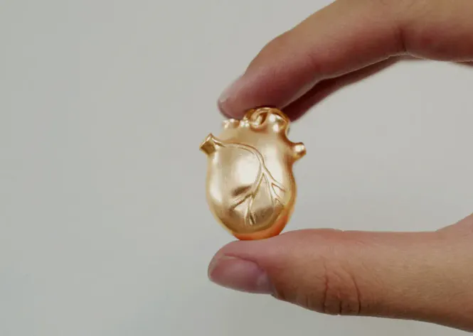 Hovedbilde Bjørg Jewellery generous heart forgylt