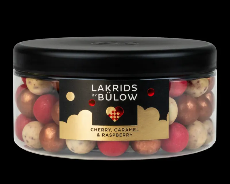 Lakrids by Bülow - cherry sour, classic og raspberry, mixed box, 550 g