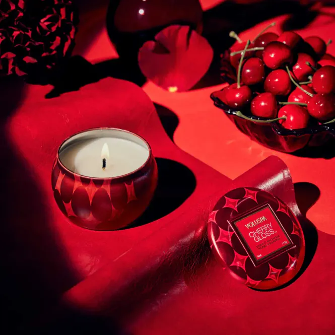 Hovedbilde Voluspa Mini Tin Candle Cherry Gloss