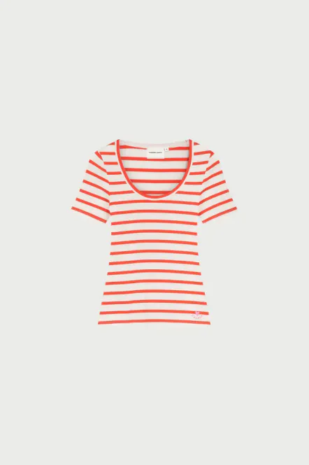 Hovedbilde Fabienne Lena short sleeve t-shirt, corall ...